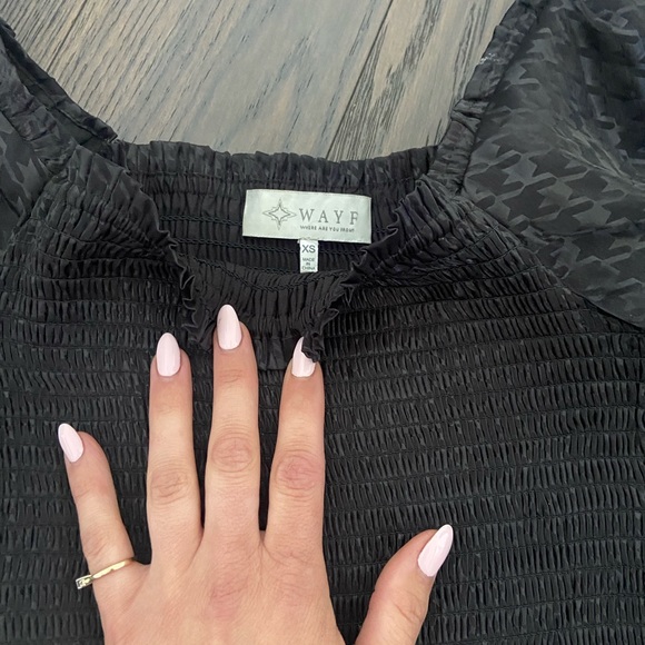 Women’s top size xs puff sleeve classy black - Picture 5 of 5